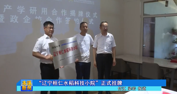 “辽宁桓仁水稻科技小院”正式挂牌