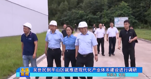 吴世民到平山区就推进现代化产业体系建设进行调研