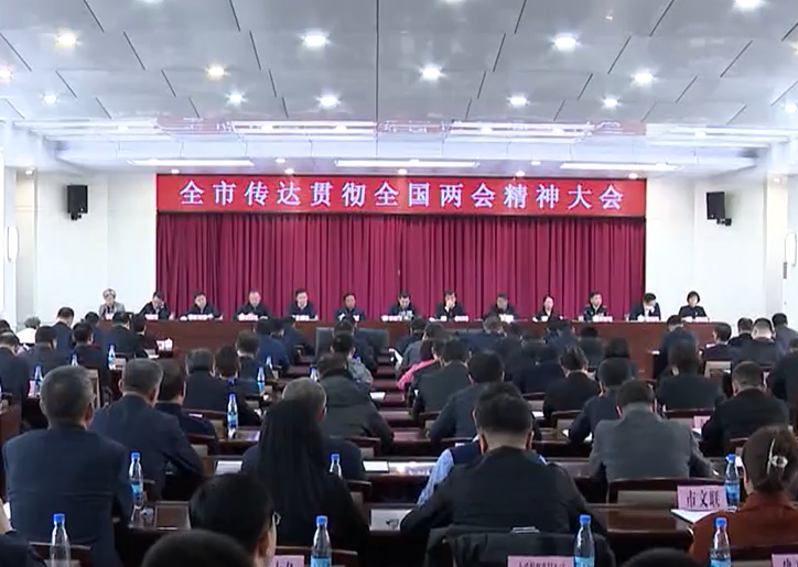 全市传达贯彻全国两会精神大会召开