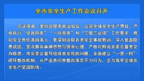 全市安全生产工作会议召开