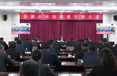 我市召开市属企业高质量发展会议